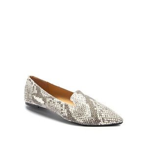 WOMEN’S SNAKE PRINT LOAFER FLATS POINTED TOE SHOES
